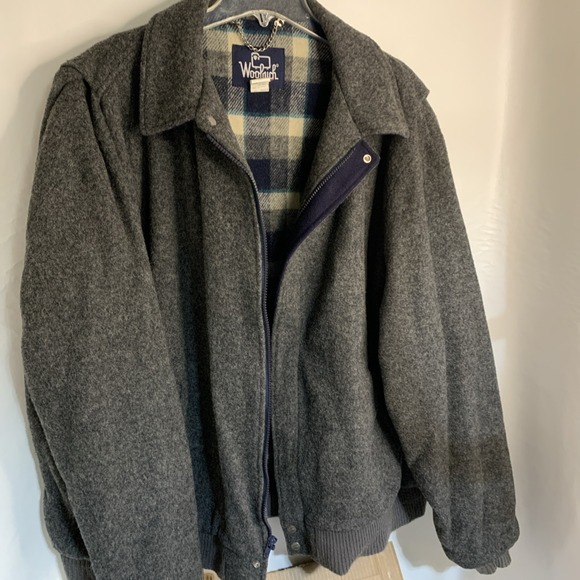 Woolrich Other - Vtg Grey Woolrich Pure Wool Field Hunting Coat Jacket Mens Size 2XL Men's 44-46